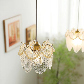 Luxurious Glass Pearl Pendant Light For Dining Room -Homdiy