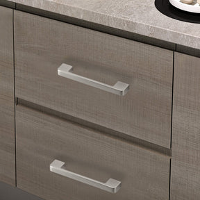 Brushed Nickel Drawer Pulls Zinc Alloy Cabinet Handles for Dresser Drawers -Homdiy