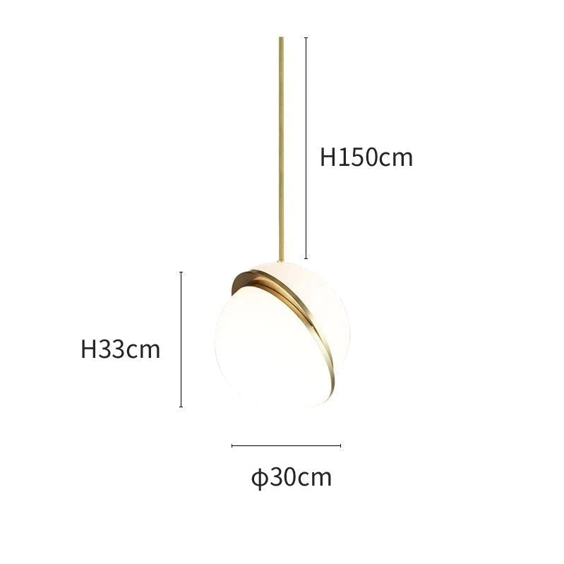 Modern LED Pendant Light Crescent Pendant Lamp -Homdiy