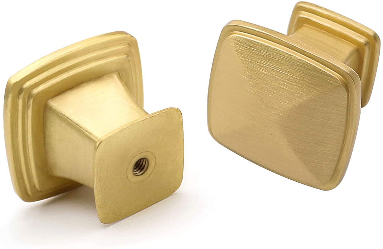 15 Pack Gold Dresser Drawer Pulls Modern Bedroom Door Handles(LS8791GD) -Homdiy