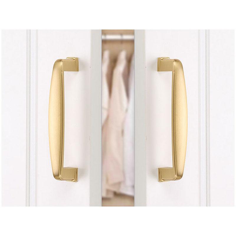 30 Pack Modern Gold Arched Handles for Cabinets Zinc Alloy(LS8791GD) -Homdiy