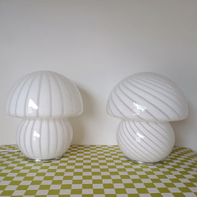 White Glass Bedroom Table Lights Modern Beside Lamp -Homdiy