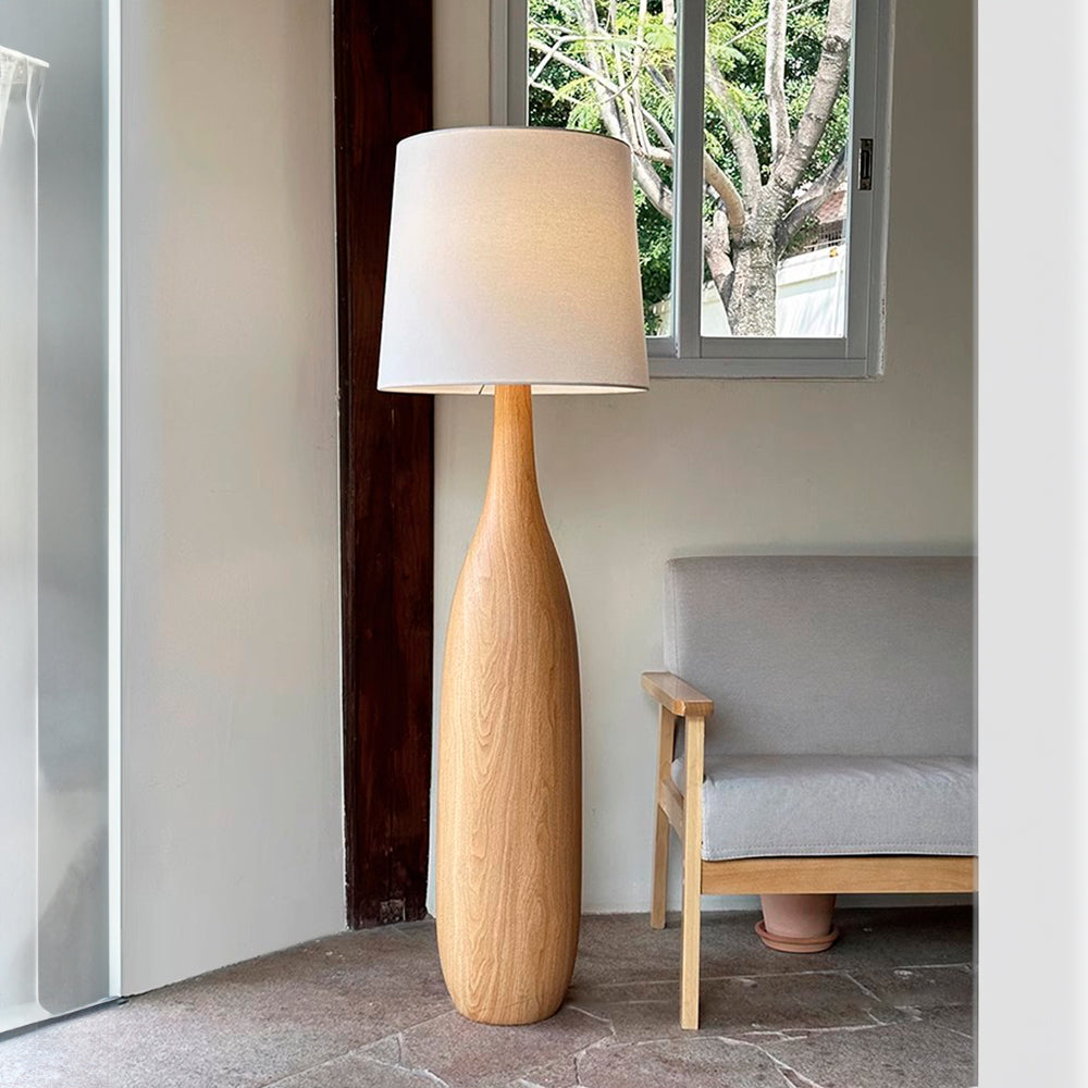 Japanese Style Solid Wood Floor Lamp -Homdiy