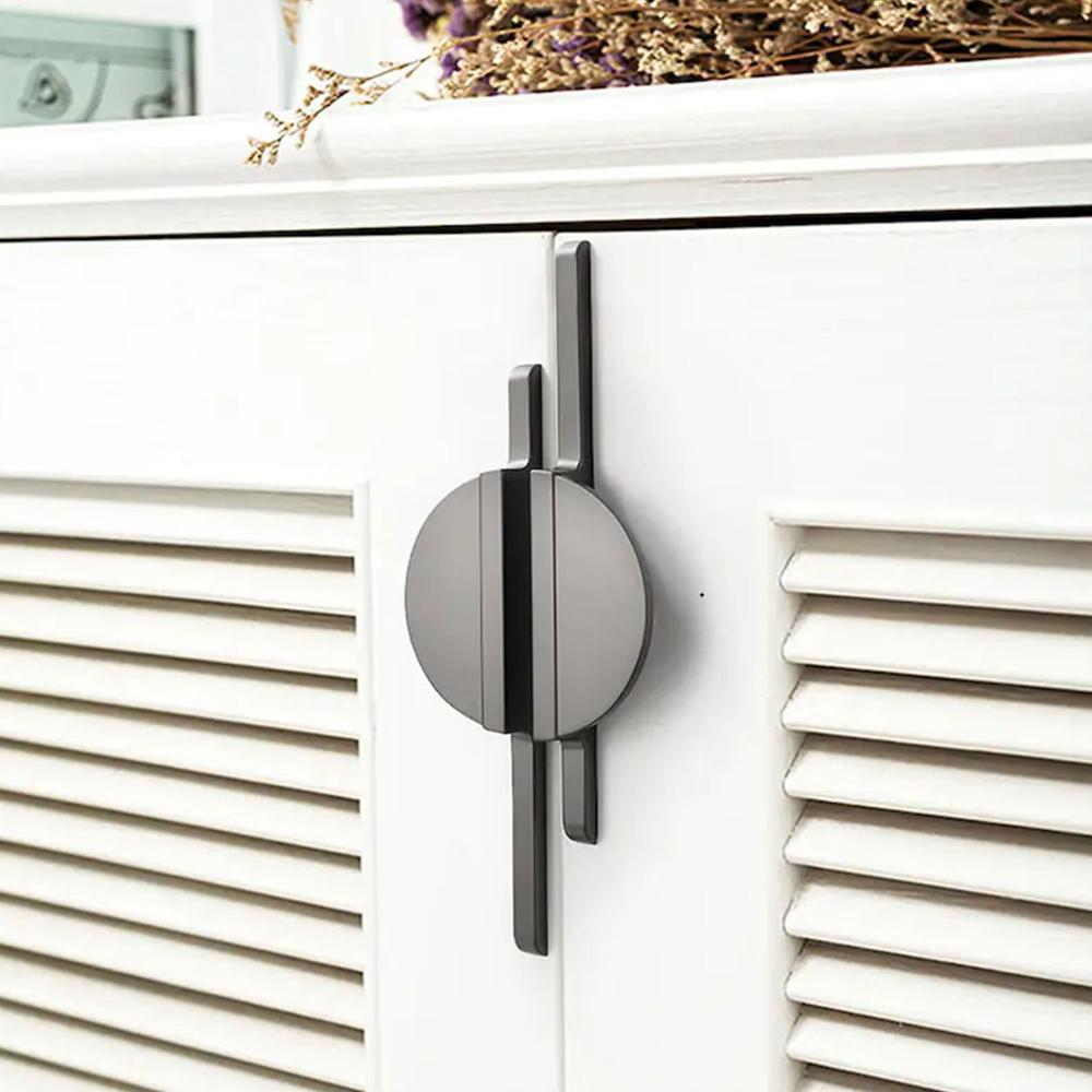 Semicircle Drawer Pulls Pair Half Moon Cabinet Pulls Handles Modern Cabinet Handles for Bathroom -Homdiy